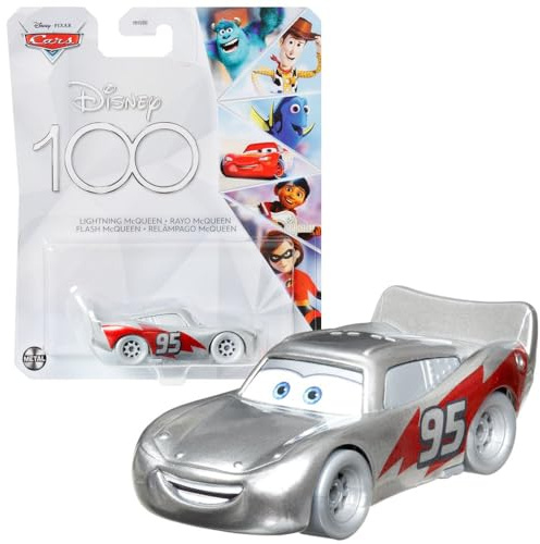 Mattel Cars Fahrzeuge | Disney 100 Jahre Edition | Cast 1:55 Autos, Typ:Lightning McQueen, (HNP98)