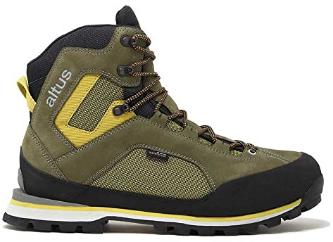 SAJA H30 Bota de Montaña, OIL YELLOW, Talla 44 | Membrana Impermeable, Cramponable