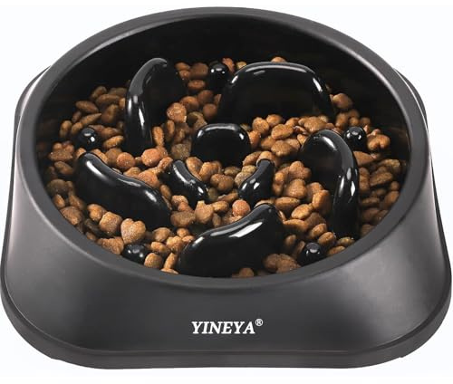 YINEYA Gamelle Anti Glouton, Gamelle Chien Anti Glouton, Accessoire pour Ralentir la Nourriture, Chien Grande Taille, Puzzle Labyrinthe pour Races Moyennes