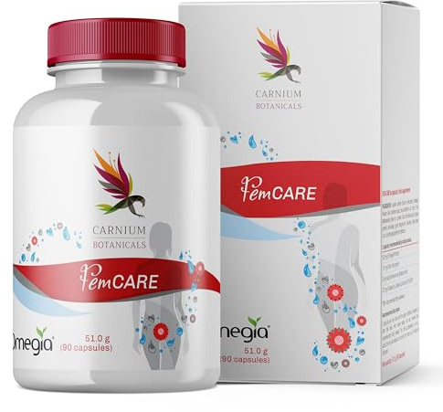 Carnium Botanicals FemCARE – Suplemento Alimenticio Mujeres, 90 cápsulas | Zumo, Aceite de espino amarillo, Fruto de Noni, Kacip Fatimah, Calcio