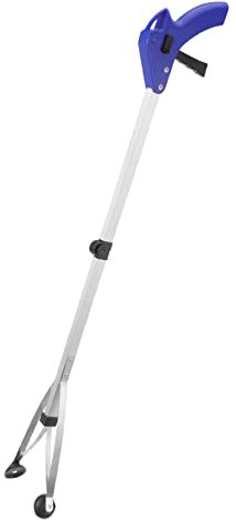 Gogogmee Abfallgreifer Müllsammler 83cm Aluminium Klappbar Müllclip Greifzange Für Haushalt Und Außenbereich Ergonomischer Griff Senioren Reinigungswerkzeug