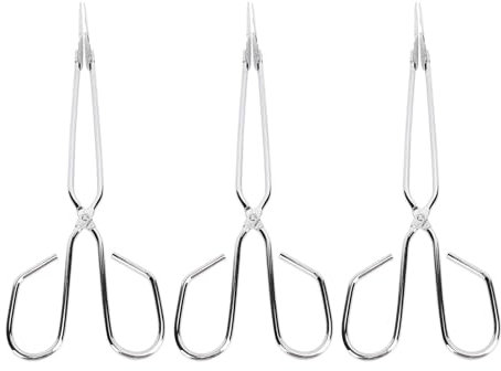 Pack of 12 Stainless Steel Cooking Scissors Tongs, Kitchen Scissors Tongs for Cooking, Comfortable Handle, Food Tongs, Baking, Bread Tongs, Grilling, Barbecue Tongs, Scissor Tool for Turning Over