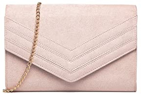 Miss Lulu bolso de mano de mujer con Cadena Elegante, Bolso Clutch Fiesta Noche - Ideal para Cócteles, Citas Románticas y Eventos de Noche