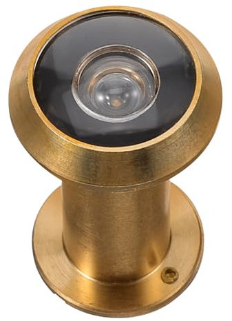 Homoyoyo Door Viewer Copper Adjustable Peephole Wide Angle for Enhanced Security Copper Anti-Theft Front Door Viewer Privacy Cover and Design