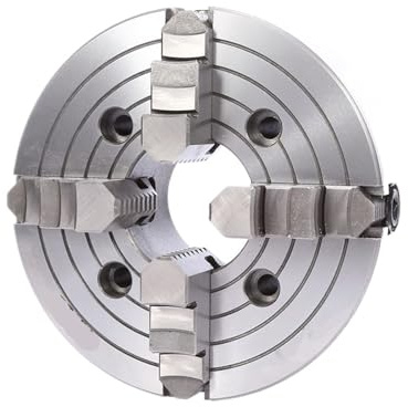 Mandrin de tour manuel à 4 mâchoires de 250 mm – Mandrin indépendant à quatre mâchoires K72-250 pour tournage du bois, travail des métaux, machine à tour – Mandrin robuste avec mâchoires actionnées à