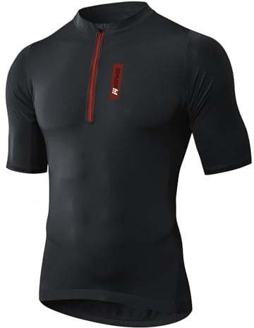 MEETWEE Radtrikot Kurze-/Langarm Radtrikots für Herren,Fahrradbekleidung Herren,T-Shirts für Radfahrer,Atmungsaktives Radtrikot,Schnell trocknendes Fahrradtrikot,Rennrad-Trikot.