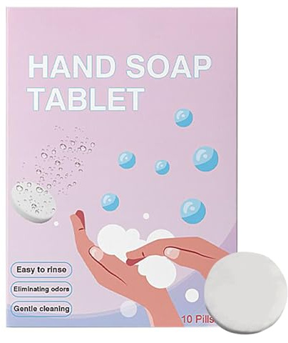 Set di 10 pastiglie di sapone per le mani, in schiuma, idratanti, prodotti per la pulizia della casa