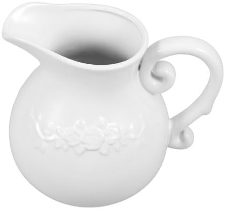 LOPUNER Vaso Da Fiori Ceramica Vintage Europeo Elegante Forma Caraffa Per Decorazioni Da Tavolo e Composizioni Di Fiori Secchi Stile Retro Per Casa e Ristoranti