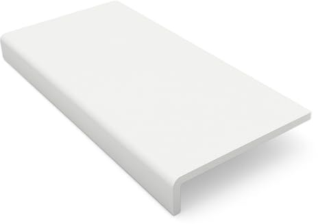225mm x 1.75m White uPVC Fascia Capping & Sill Cover + End Caps – 1 Pack