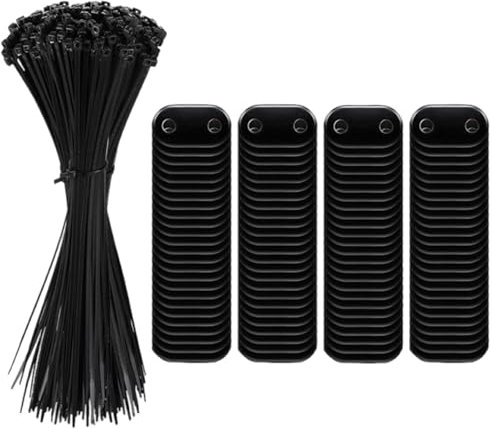 Kit de fixation pour clôtures - Kit de montage pour clôture de confidentialité en PVC - Accessoires résistants aux UV pour balustrades de terrasses, jardins et balcons - Montage de clôture conçu pour