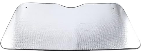 Pare-Soleil Camion Aluminium 220x80cm - Écran Thermique Réfléchissant Anti-UV Protection Solaire Camion Pliable pour Poids Lourd avec Ventouses Fixation