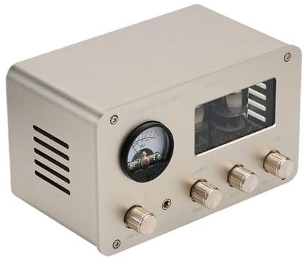 1 pz SA-1000/SA-20 PJ MIAOLAI Amplificatore audio Hifi 4 ingressi 2 uscite Preamplificatore stereo a valvole elettriche (nero/oro champagne)(SA-1000ChampaignGold)