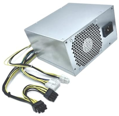 YiNLuax Desktop Computer Power Supply Unit 10Pin 500W Replacement for M90t P348 P340 P350 5P50V03181 5P51D77197 Metal Power Supply