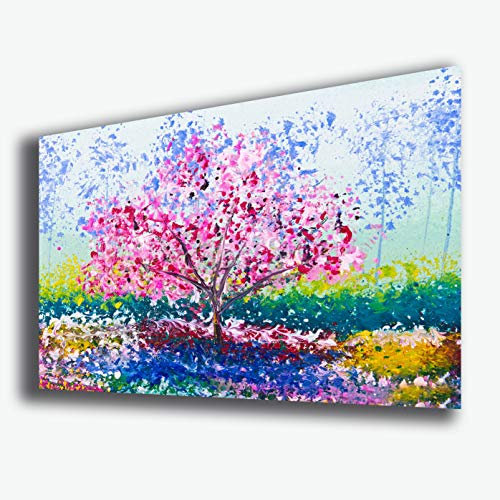 Quadro moderno ALBERO DELLA VITA mandorlo arte moderna STAMPA SU TELA canvas Quadri Moderni Cucina Salotto Soggiorno Camera da letto printerland.it (70x100 cm)