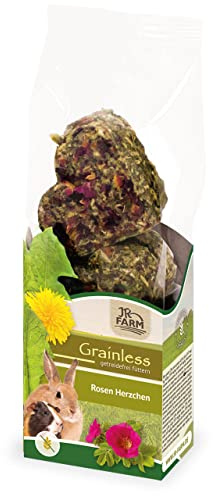 JR Grainless Rosen Herzchen | 8X 7 Stück Nagerfutter