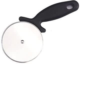 QINGGANGLING999 Cortapizzas Rodillo de Acero Inoxidable Pizza Cortador Rueda Rueda Grande Pizza Corte Slicer Cutter Cutter Cocina Gadget Herramienta de Hornear Rebanador de Pastel (Color : A)