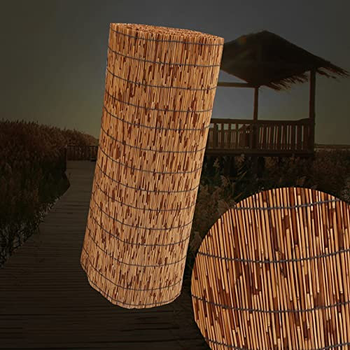 Sichtschutzzaun Bambus Sichtschutz Balkon Sichtschutzmatte Weidezaun Rollzaun Strohmatte Garten Gartensichtschutz Bambusrollo Schilf Zaun Wetterfest Sonnenschutz Für Dach Terrasse Dachfenster ( Color