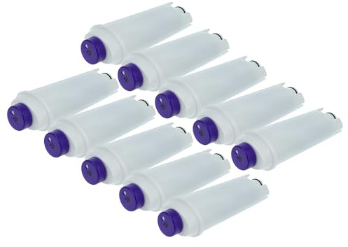 vhbw 10x Filtro de agua compatible con DeLonghi Magnifica S, Magnifica Evo máquina de café automática, cafetera exprés - blanco
