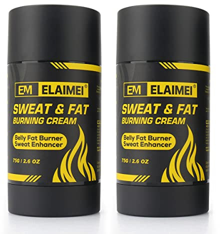 ELAIMEI Hot Gel Cream, Fat Burning Sweat Cream, Weight Loss Workout Enhancer Gel for Belly, Slimming Cream for Tummy, Anti Cellulite Cream for Body for Women and Men (2 PCS)
