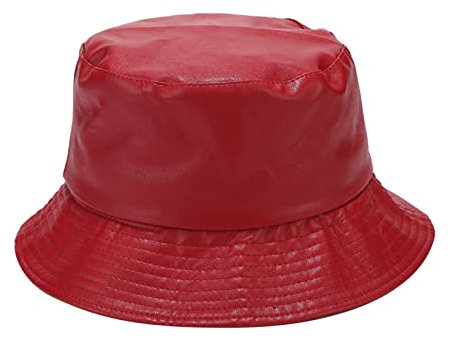 SRZYMJ Strandhut Damen Sonnenhut Damen Geradem Rand Fischerhut Für Radfahren Sonnenhut Trekking Regenhut Herren Wasserdicht Herren Sonnenhut Sonnenhut Herren XXL Rot