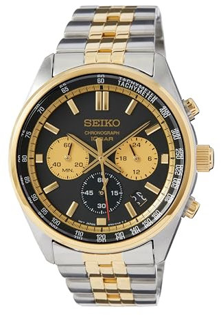 Seiko Orologio Analogico al Quarzo Uomo con Cinturino in Acciaio Inossidabile SSB430P1