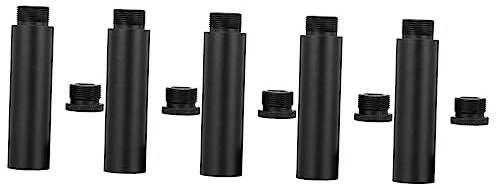 VICASKY 5pcs Aluminum Alloy Mic Extension for Shock-mount Arm Stand for Desk and Boom Arm Mic Stand Setup