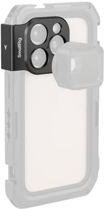SMALLRIG 17mm Threaded Lens Backplate - Quick Release Phone Lens Mount Adapter for iPhone 16 Series, Unaffected Wide Angle Shots
