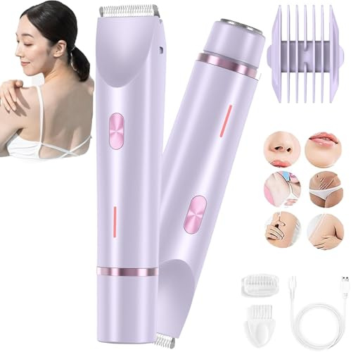 Ezme Razor, The Trimmie 2.0 by Ezme, Rasoir électrique Ezme, tondeuse de bikini Ezme, rasoir électrique 2 en 1, tondeuse bikini, rasoir électrique indolore pour peau de soie, rasoir corporel sans fil