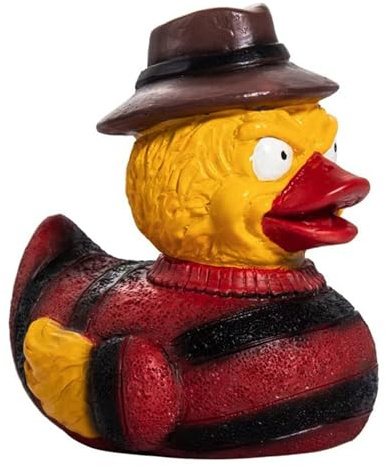 Goth Satanic Horror Movie Duck Punk Rock Statue - 3D Handmade Character Ornament for Home