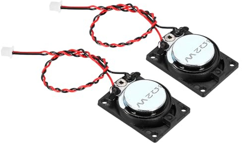 QUARKZMAN 2Pz 2W 8 Ohm Quadrato Mini Altoparlante-Guscio Metallico Interno Micro Magnete Speaker con Filo da 120mm Cavo Terminale Per Piccoli Altoparlanti-DVD EVD Multimediale Mobile Radio
