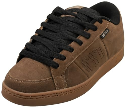 Etnies Kingpin – klassisk skate-arv modestil med trendig puffig look, förstärkt kupsula, vadderad passform, vardagliga sneakers 2025, Brunt varmt grått tuggummi, 38 EU