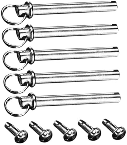 BAZEITFLOW 5sets Kit Di Rivetti e Dadi in Metallo Argentato Per Riparazione Ventagli Pieghevoli Con Albero Solido Resistente Facile Installazione Diy
