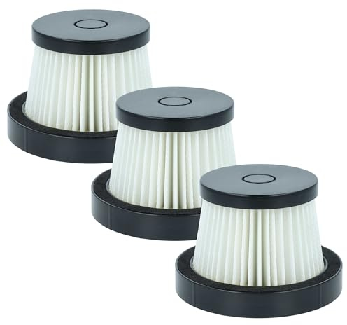 vhbw 3x filtro compatibile con BuTure JR700, JR400 aspirapolvere a mano - unità filtrante