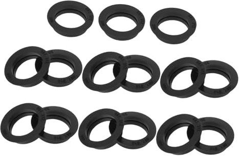 MAGICLULU Universal 15pcs Parking Sensor Sealing Rings with Base for Car Reversing Radar, Waterproof Reverse Sensor Gaskets and Spacer Rings for Rear Bumper Installation