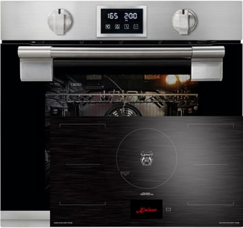 Kaiser Kit de four encastrable autonome, en métal massif, 79 l, avec plaque à induction, écran TFT de 90 cm, FREE Zone EH 6337+KCT 9140 FI