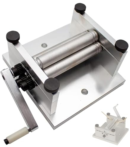 ZMJGLL Machine de roulage de plaques Manuelle DIY, plieuse de tôle métallique Douce 60 mm, diamètre du Rouleau 12,5 mm, Outil de cintrage de Tube en cuivre, rouleuse de plaques en Alliage d'aluminium