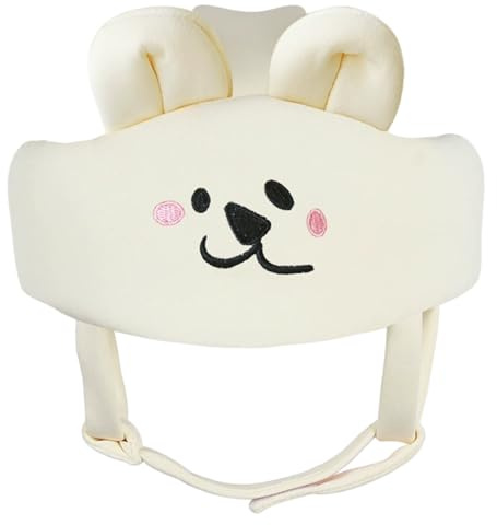 Baby-Schutzhelm, atmungsaktiver Baby-Helm zum Krabbeln, Gehen, Cartoon-Antikollisions-verstellbarer Kleinkind-Kopfschutz