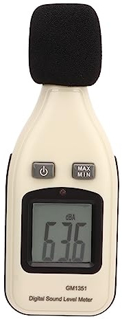 Decibelmätare Ljudnivåmätare Digital brustestare Hög noggrannhet 30 130dBA ±1,5dB Bakgrundsbelyst LCD-datahållare för hemmaarbetsplats Industriell användning ABS-material 4,5oz