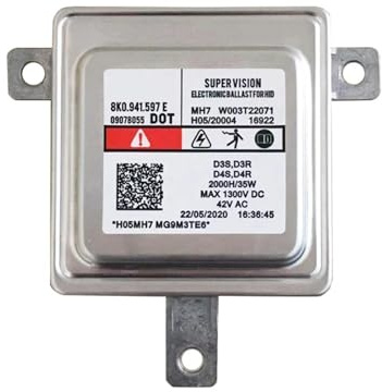 Ballast Phare Xénon HID pour MITSUBISCHI pour Electric 8K0941597 8K0941597C 8K0941597E 2048703226 W003T22071 Module D'unité Ballast HID Phare Au Xénon Voiture(Argent)