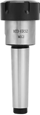 FTVOGUE Collet Chuck Morse Taper Holder, Metal Construction with 6pcs ER32 Collets, High Precision for CNC Machining and Milling Machines