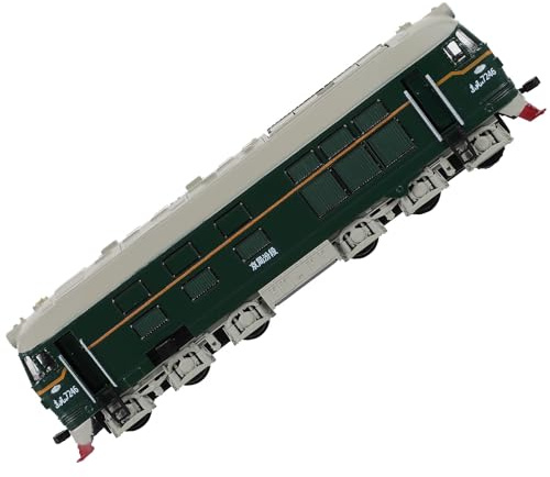 Generico Modellino Trenino Giocattolo in Lega Locomotiva per Alta Resistenza Verde e Design Realistico Stimola Sviluppo Visivo e Divertimento Educativo