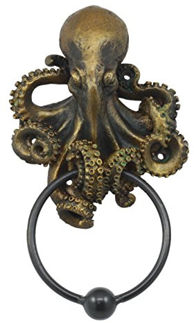 Pacific Trading Battente per porta a forma di polipo, decorazione per la casa, oceano profondo, creatura Kraken