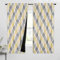 Beauoop Cortinas Opacas con Ojales,Cortina con Estampado de Zulejos Marroquíes, con Ojales, Geométrica, Térmica, Aislante, Opaca, para Dormitorio o Salón, 2 Unidades, Amarillo/Gris, 130 x 175 cm