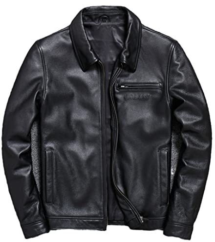 Cool Mans Schaffell Mantel Übergroß Mode Street Style Rindsleder Jacke Winter Herren Mäntel Streetwear