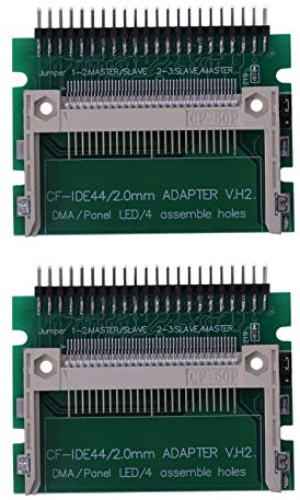 Nicfaky 2 adaptateurs IDE 44 broches mâle vers flash mâle