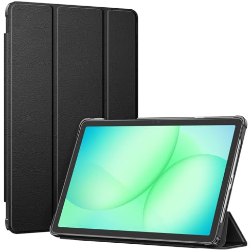Fintie Slim Case for Samsung Galaxy Tab A11+ Plus 11 Inch 2025/ A9+ Plus 2023, Ultra Thin Lightweight Hard Back Shell Tri-Fold Stand Cover with Auto Wake/Sleep, Black