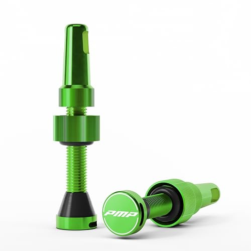 PMP Tubeless MTB Ventile Universal: Konische Basis, Werkzeuglose Verwendung, Kernentfernungs-Werkzeug. Kompatibel mit Schaumstoffeinlagen. Standard Presta, 50 mm.