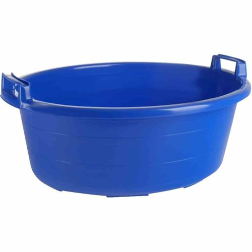 65 cm/40 Liter ovaler Behälter blau mit erhöhten Griffen