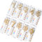 QHFlashbuy 10 Pièces Bougies Numéro,Bougie D'Anniversaire Numérotée,Or Nombre Bougie Convient pour Anniversaires, Anniversaires de Mariage, Cérémonies de Remise des Diplômes, Fête