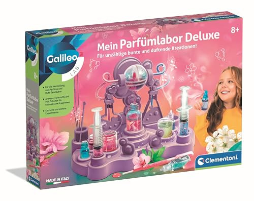 Clementoni Galileo Lab Mein Parfümlabor Deluxe - wohlriechende Düfte und Parfüms mit spannenden Experimentierkasten für Zuhause - Spielzeug für Kinder ab 8 Jahren von Clementoni 59405